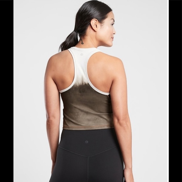 Athleta Shanti Watercolor Stripe Crop Tank. NWT - Picture 2 of 4